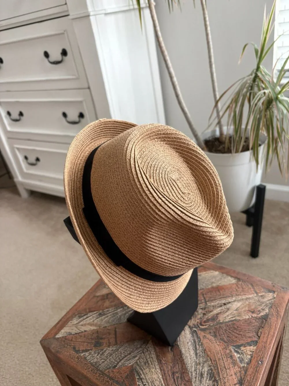 Sonoma Goods For Life Women's Natural (Tan) Packable Classic Fedora Size OS